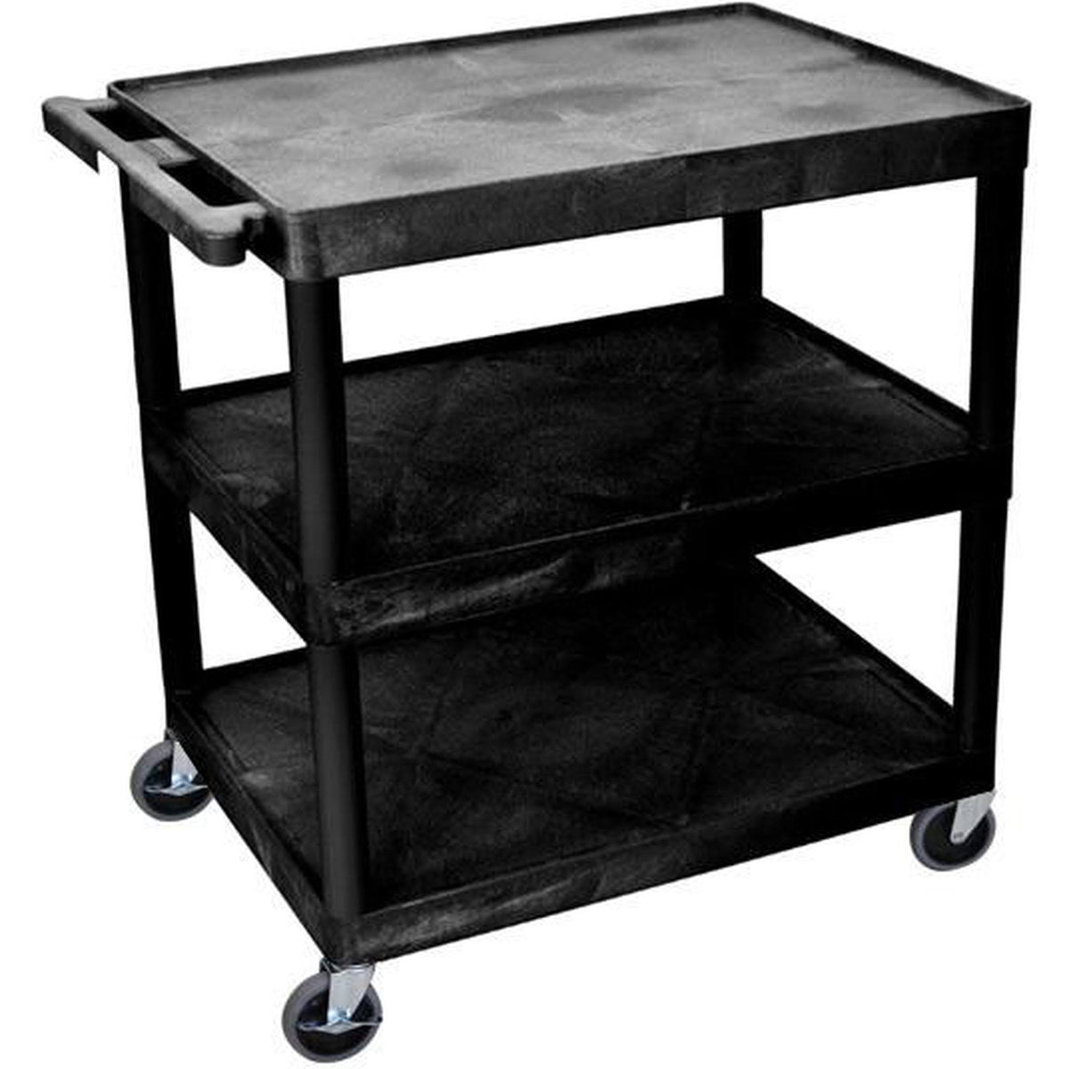 Black 3-Shelf Utility Cart P217994