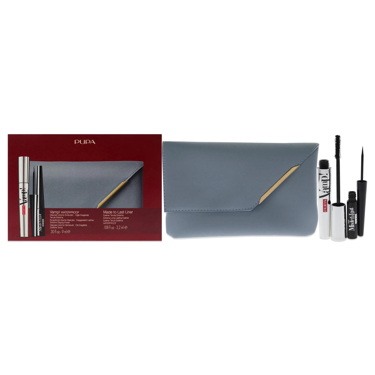 3 Pc Waterproof Mascara and Liner Set with Handy Bag Y920394