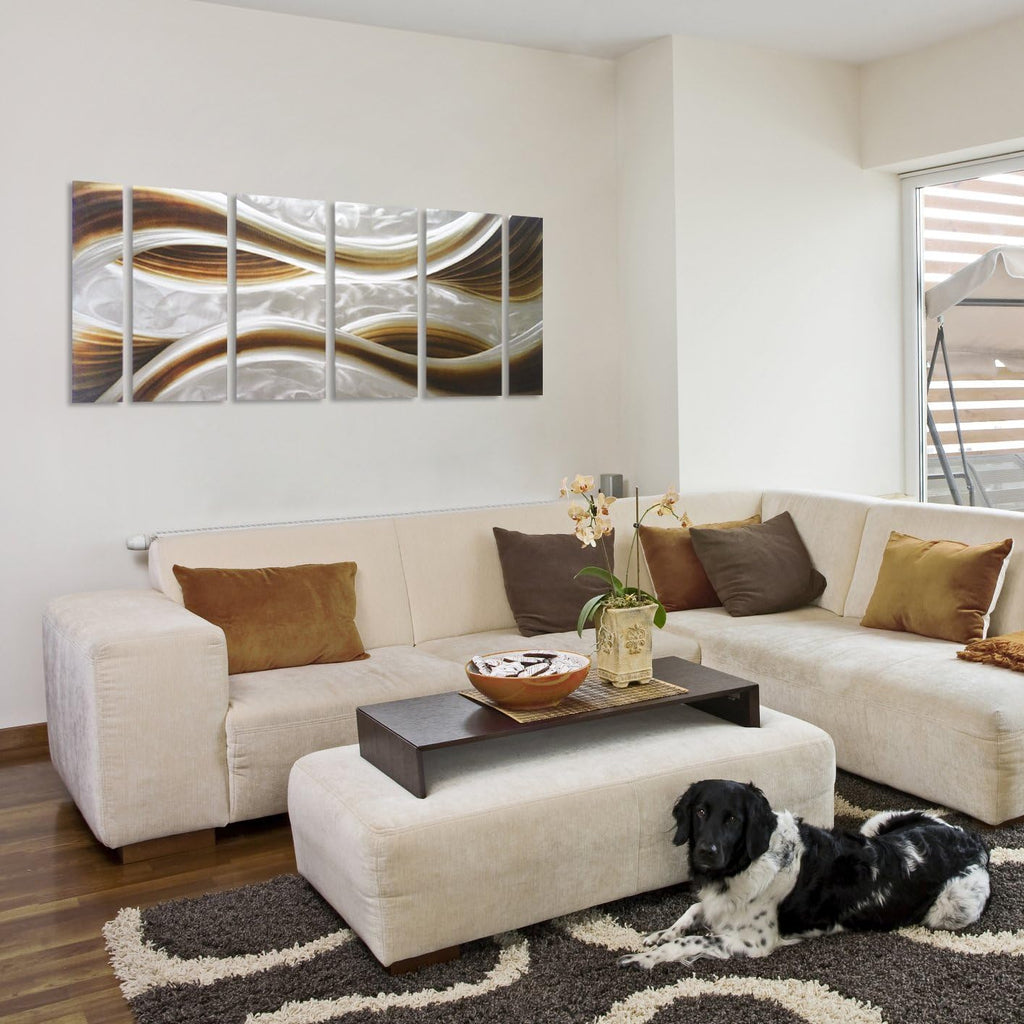 3D Metal Wall Art 6-Panels 24 x 65 M2765