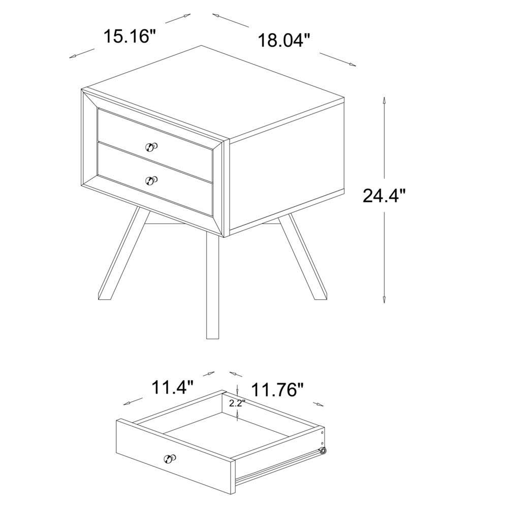 Brown Nightstand N354946
