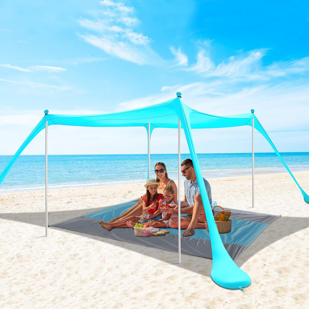 10'x10' 6 Person UPF 50+ Pop Up Beach Tent I40243