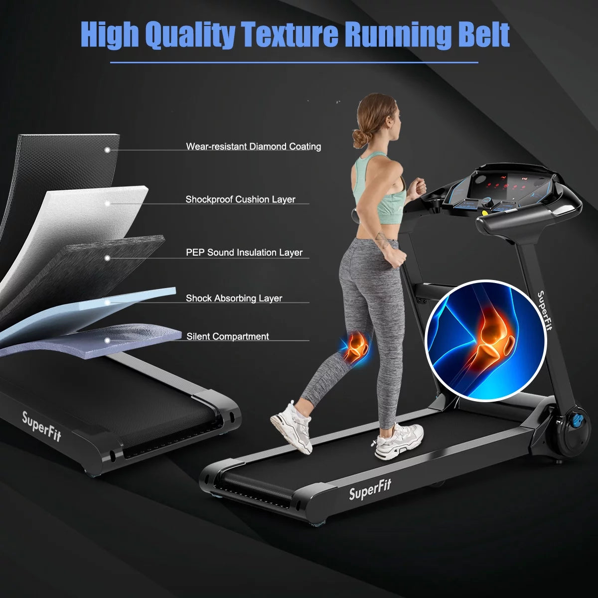 2.25HP Folding Treadmill I797185