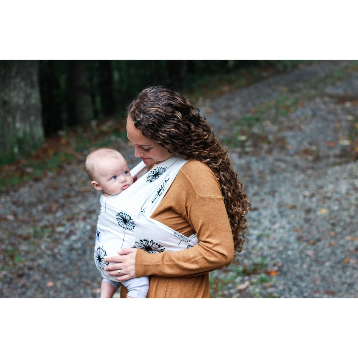 Gray Print Baby Wrap Carrier S858
