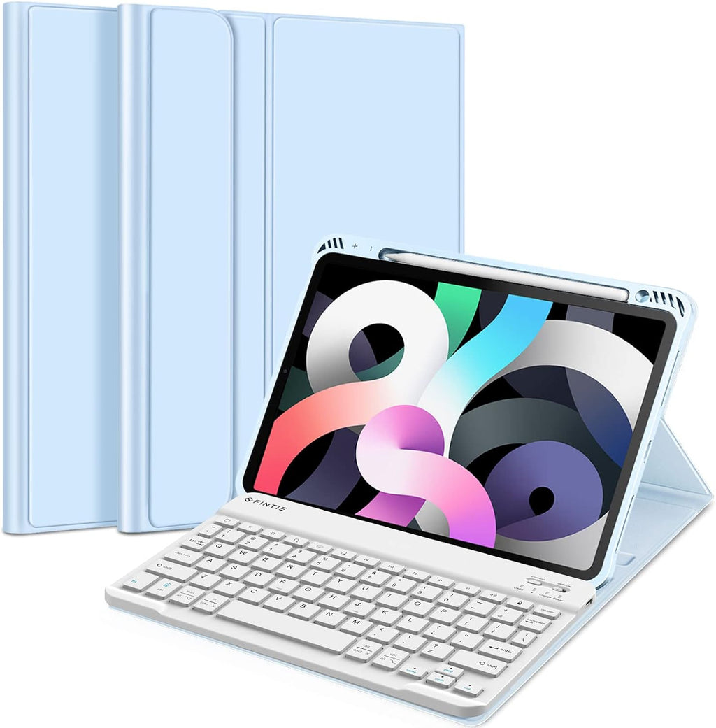 Green Keyboard Case for iPad Air 4th Generation 10.9 Inch 2020 with Detachable Bluetooth Keyboard P26934