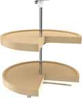 24-Inch Almond Polymer 2-Shelf Lazy Susan N8661