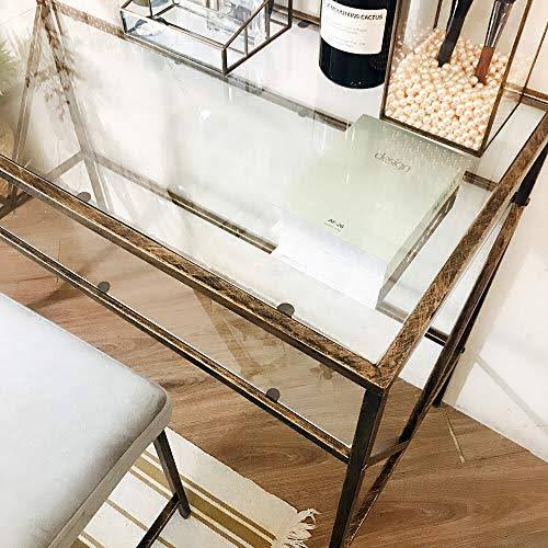 Glass Top Desk Vanity Table P484