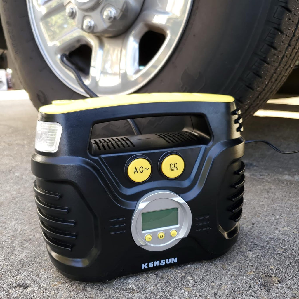 Portable 120psi Auto Air Compressor Pump with Digital Tire Pressure Gauge, Pack of 2 X79640