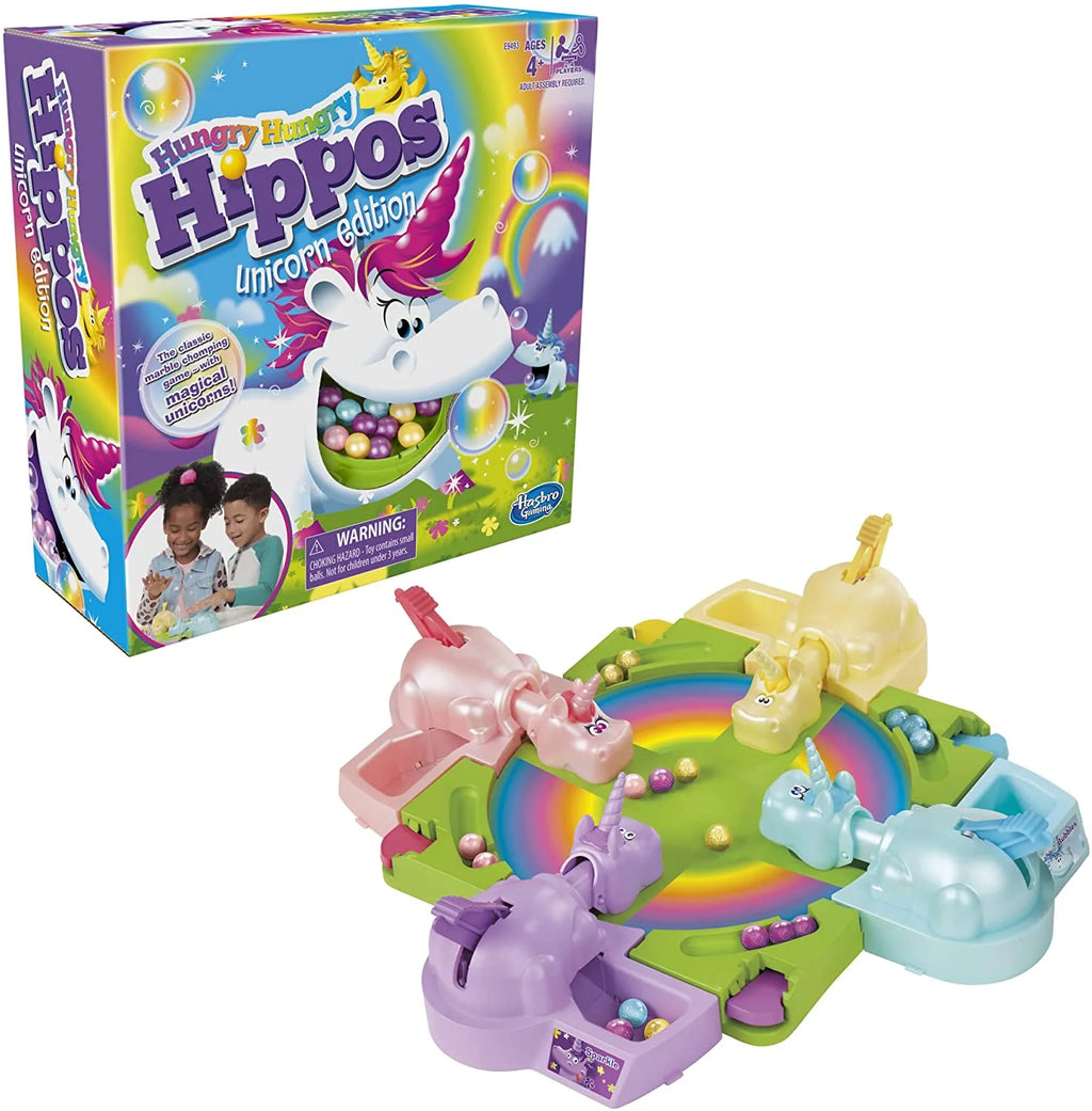 Hungry Hungry Hippos Unicorn Edition Board Game H6835