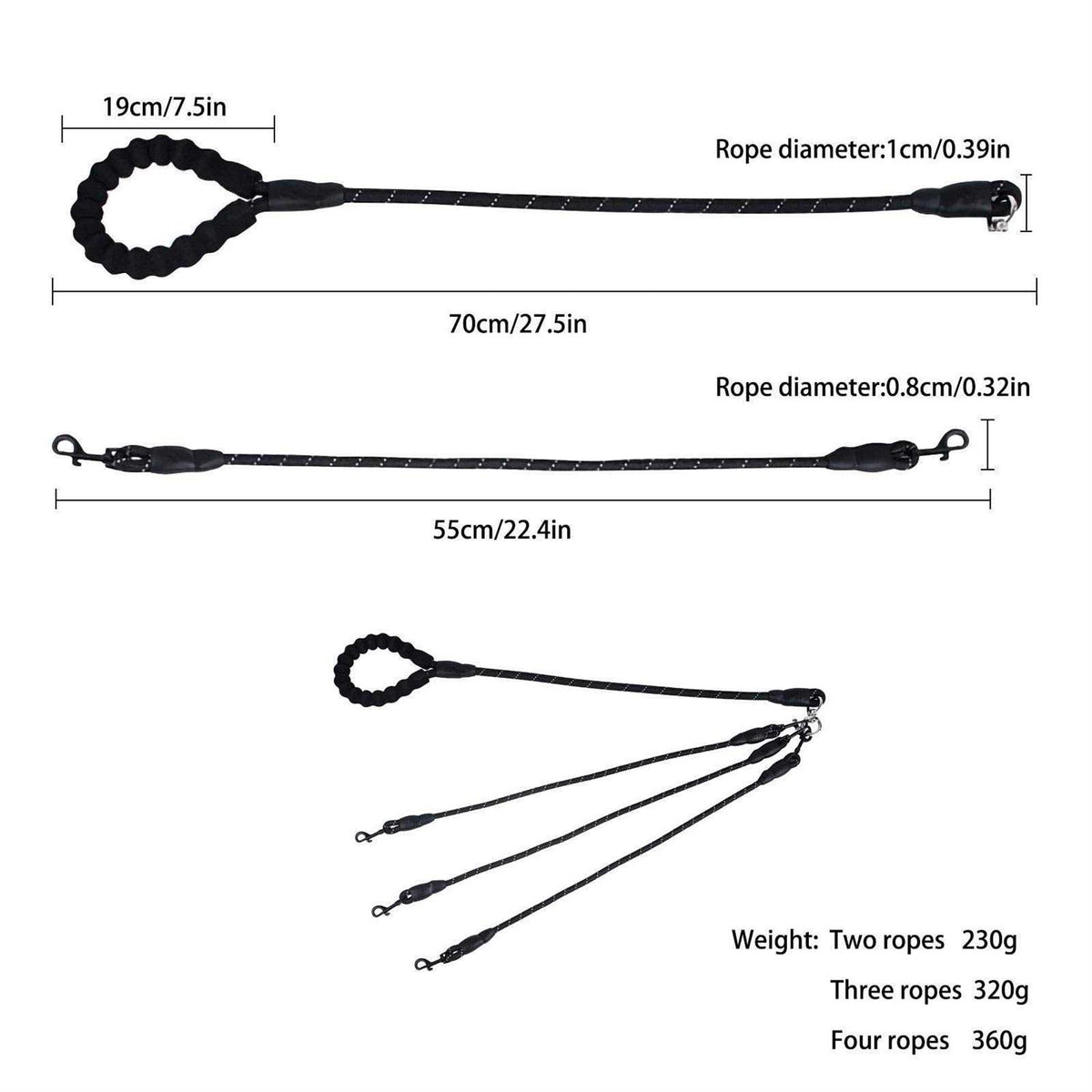No Tangle Nylon Dog Leash W4980
