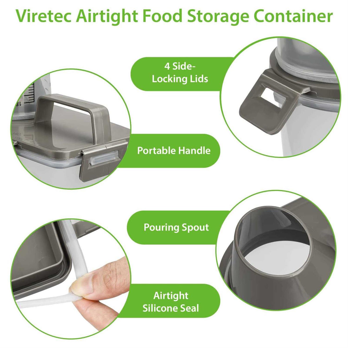 Rice Airtight Storage Container 3 to 5lbs K35462