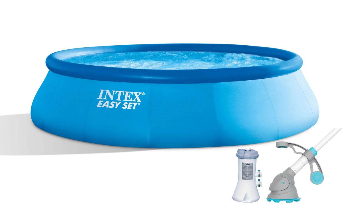 15ft x 42in Inflatable Round Swimming Pool & Pump Z65884