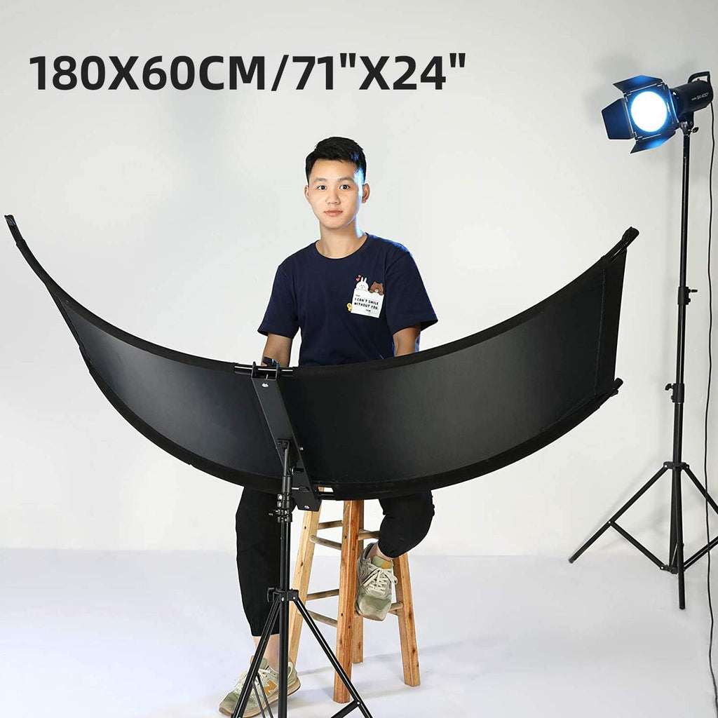 Clamshell Light Reflector Diffuser with Light Stand and Carry Bag W542