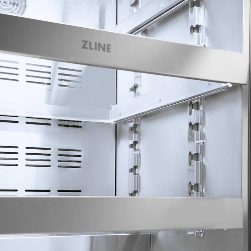 24 in. Single Zone Beverage Fridge with Stainless Door W477