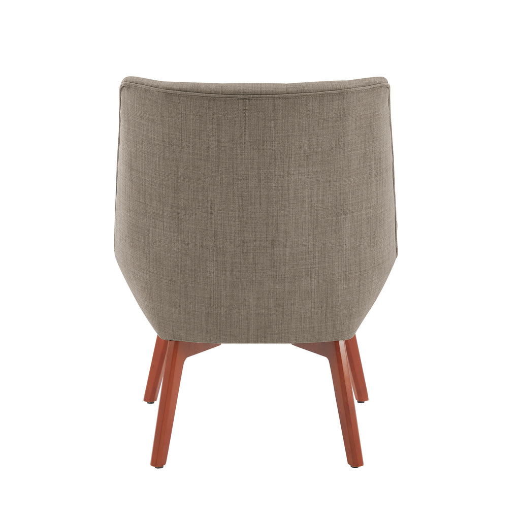 Gray Button Tufted Accent Chair W32857