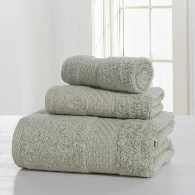 3-Piece 100% Cotton Bath Towel Set E311042