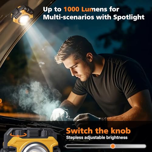 2 Pack Rechargeable Magnetic Work Light with Hook N3133