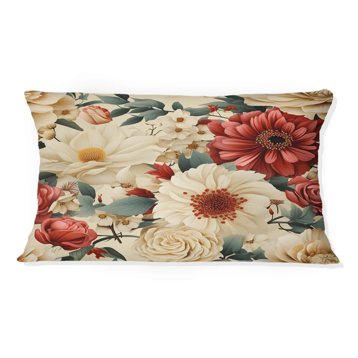 Floral Printed Throw Pillow C1102