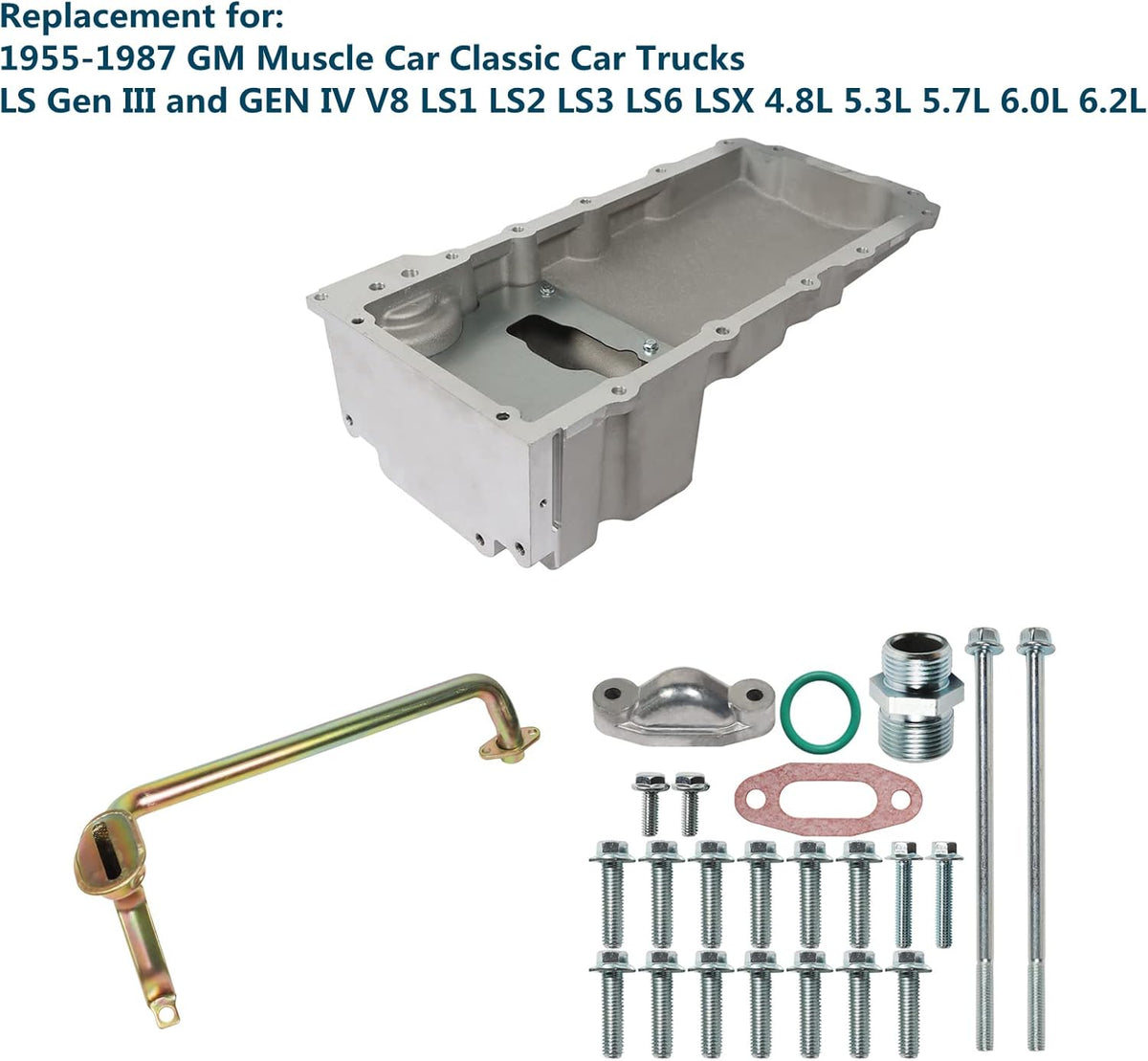 Aluminum Oil Pan Kit for GM Muscle Car Truck 4.8L 5.3L 6.0L 6.2L S7974
