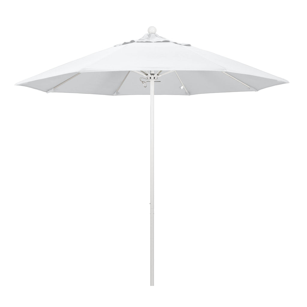 White Olefin Fiberglass Market Umbrella Q690