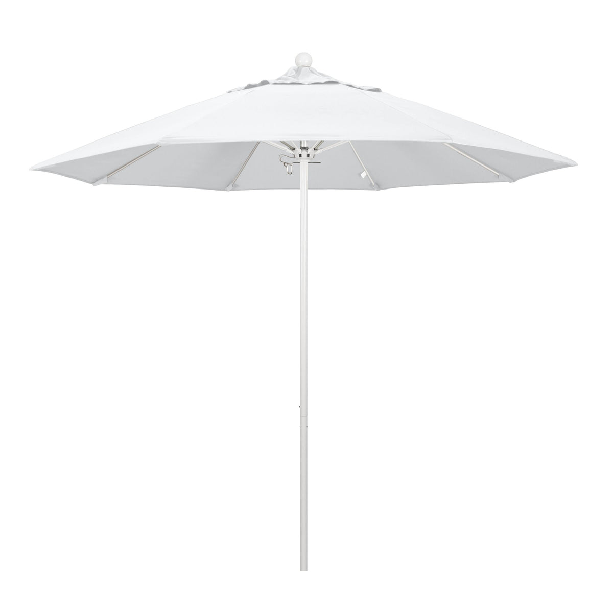 White Olefin Fiberglass Market Umbrella Q690