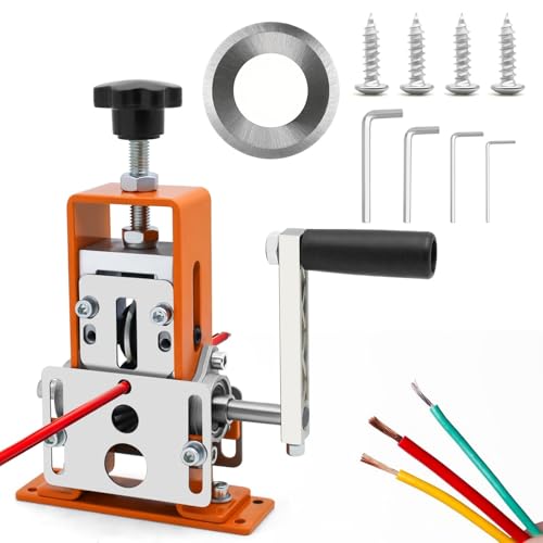 Manual Wire Stripping Machine, 0.06-1 inches, Hand Crank Wire Stripper Tool S261621