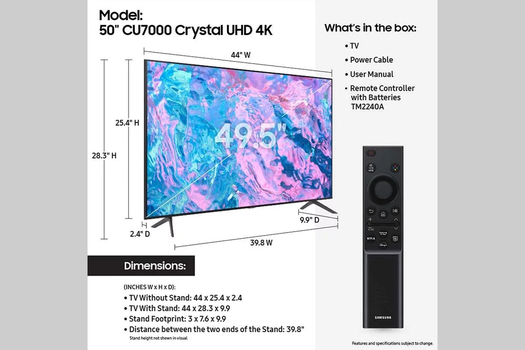 50 Class Crystal UHD 4K Smart TV A767