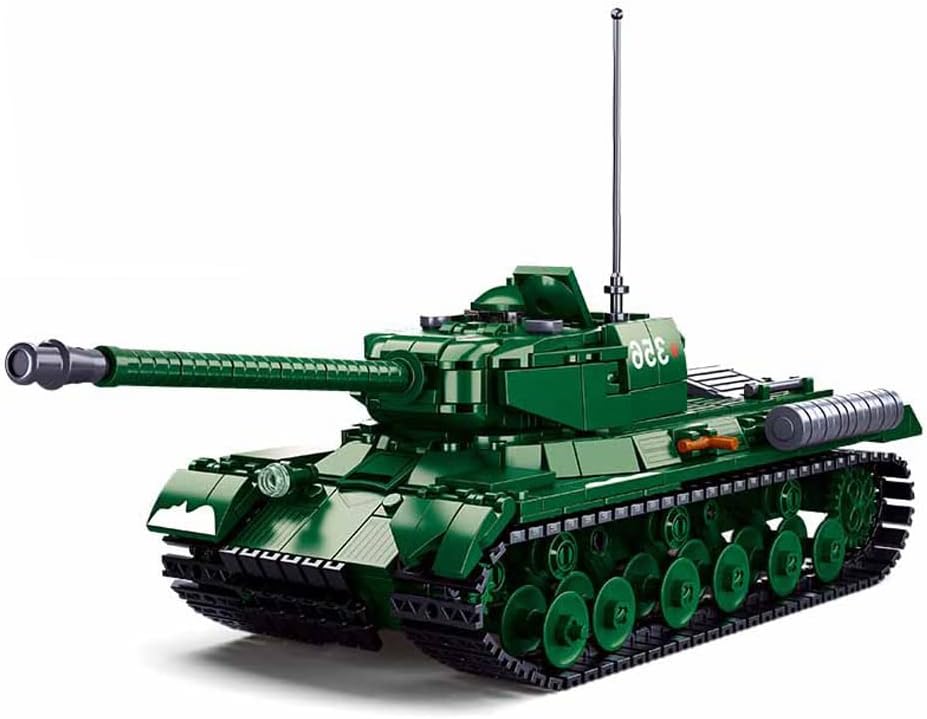 845 PCS Building Block Tank Model with 3 Soldier Figures Y747751