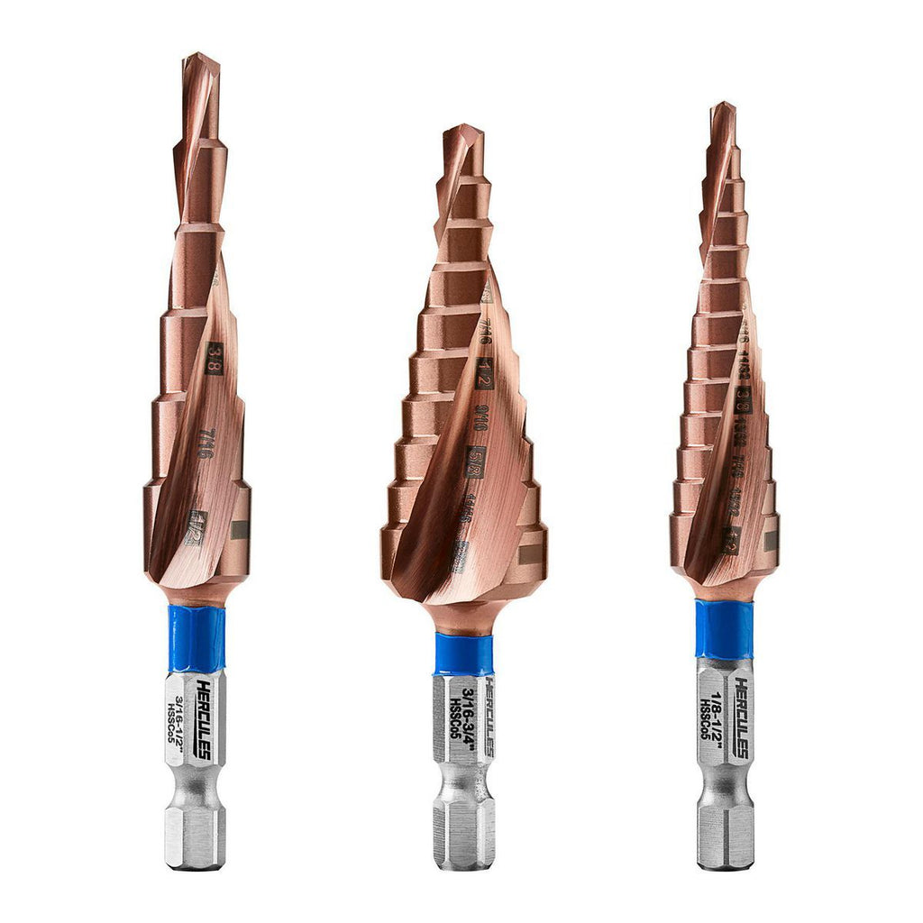 1/8 in. to 3/4 in. Cobalt Step Drill Bit I36954