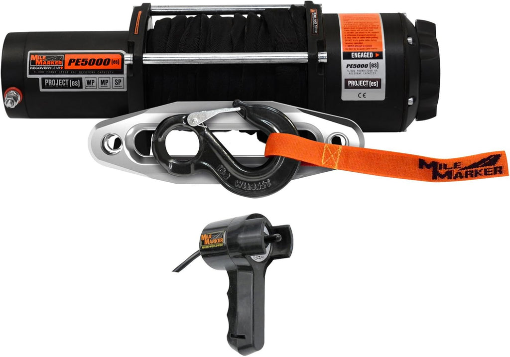 5,000 lb. Capacity Sealed Electric Winch with Synthetic Rope G808930