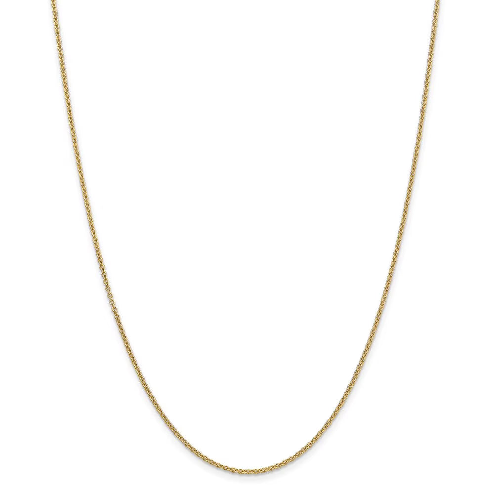 14kt Yellow Gold 24 inch Cable Chain with Lobster Clasp K3522