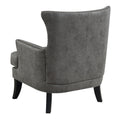 Charcoal Gray Accent Chair with Nailhead Trim G10729
