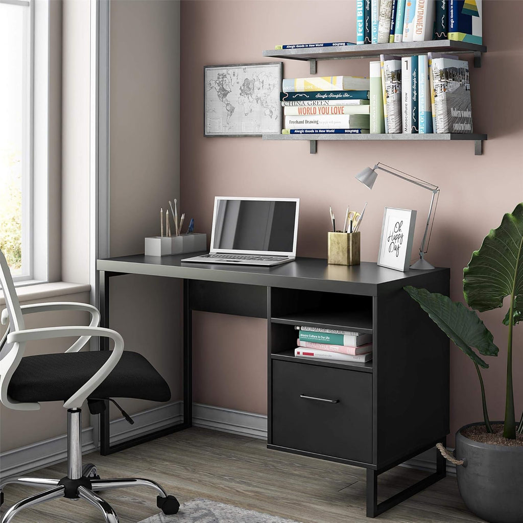 Distressed Brown Oak Desk R36209