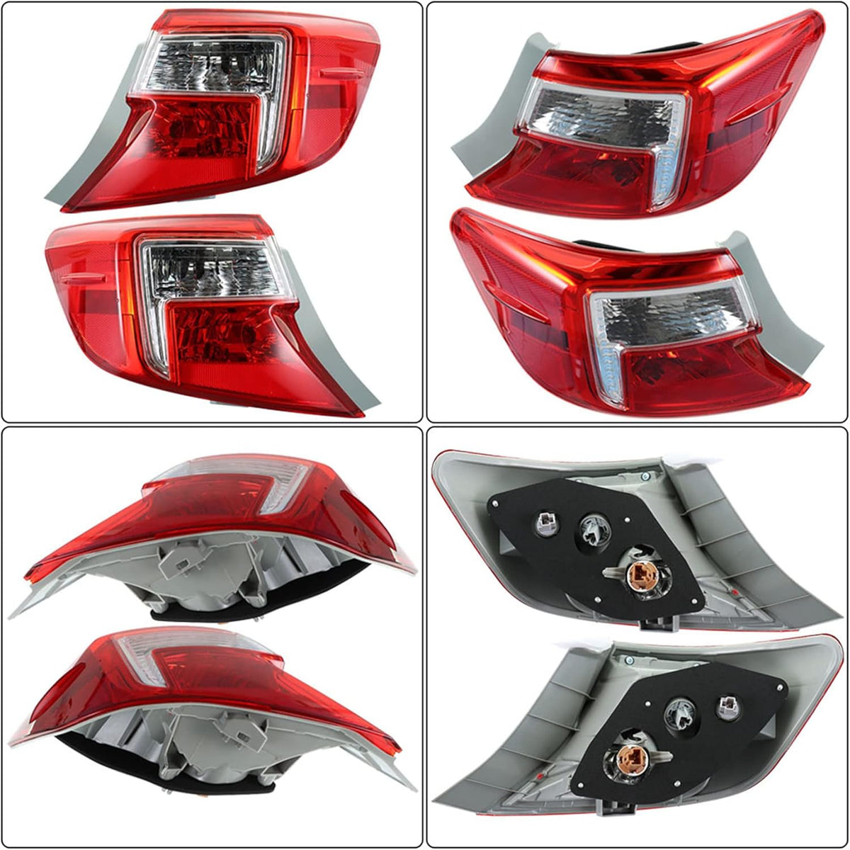 Halogen Rear Brake Tail Light Assembly Pack of 2 I1257