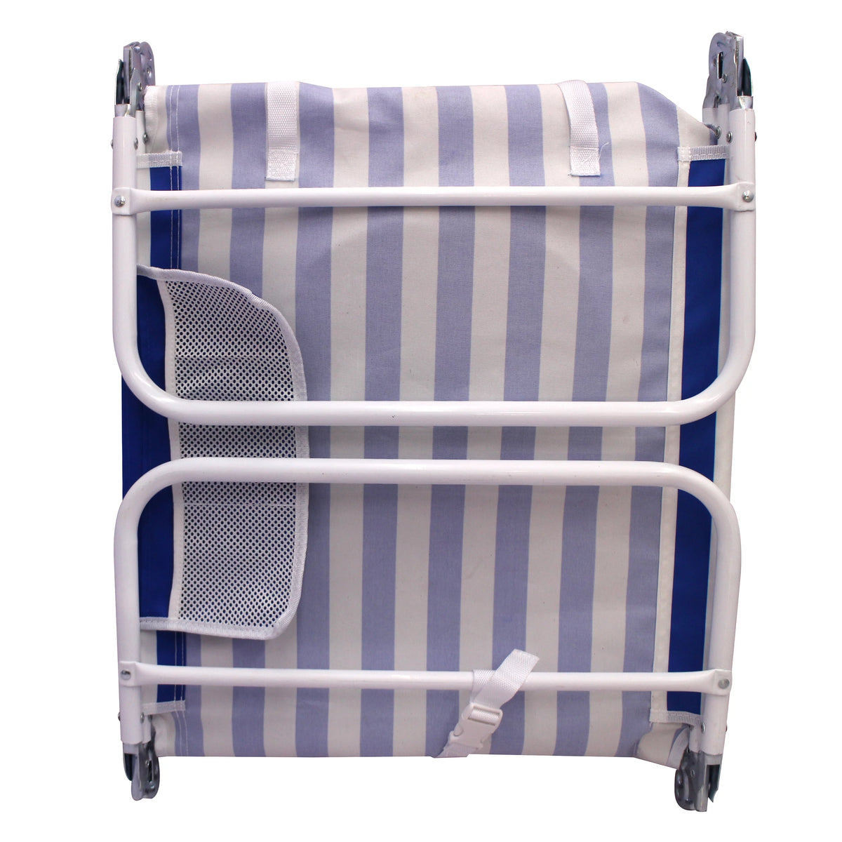 Blue & White Stripe Folding Beach Lounger 2-Pack X362127