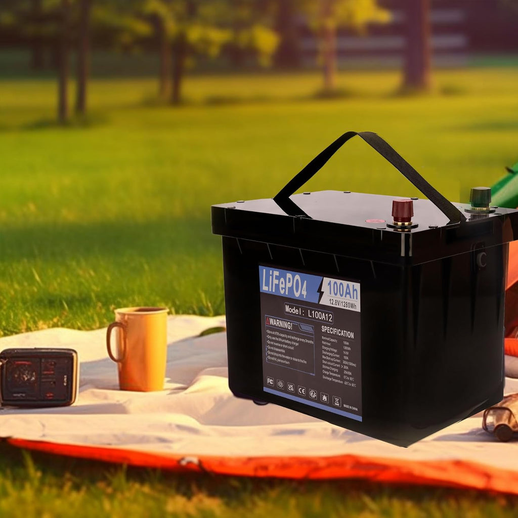 12V 100AH LiFePO4 Lithium Battery 100A BMS I8937