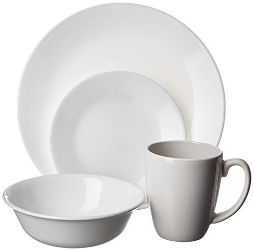 16-Piece White Dinnerware Set, Service for 4 R4693