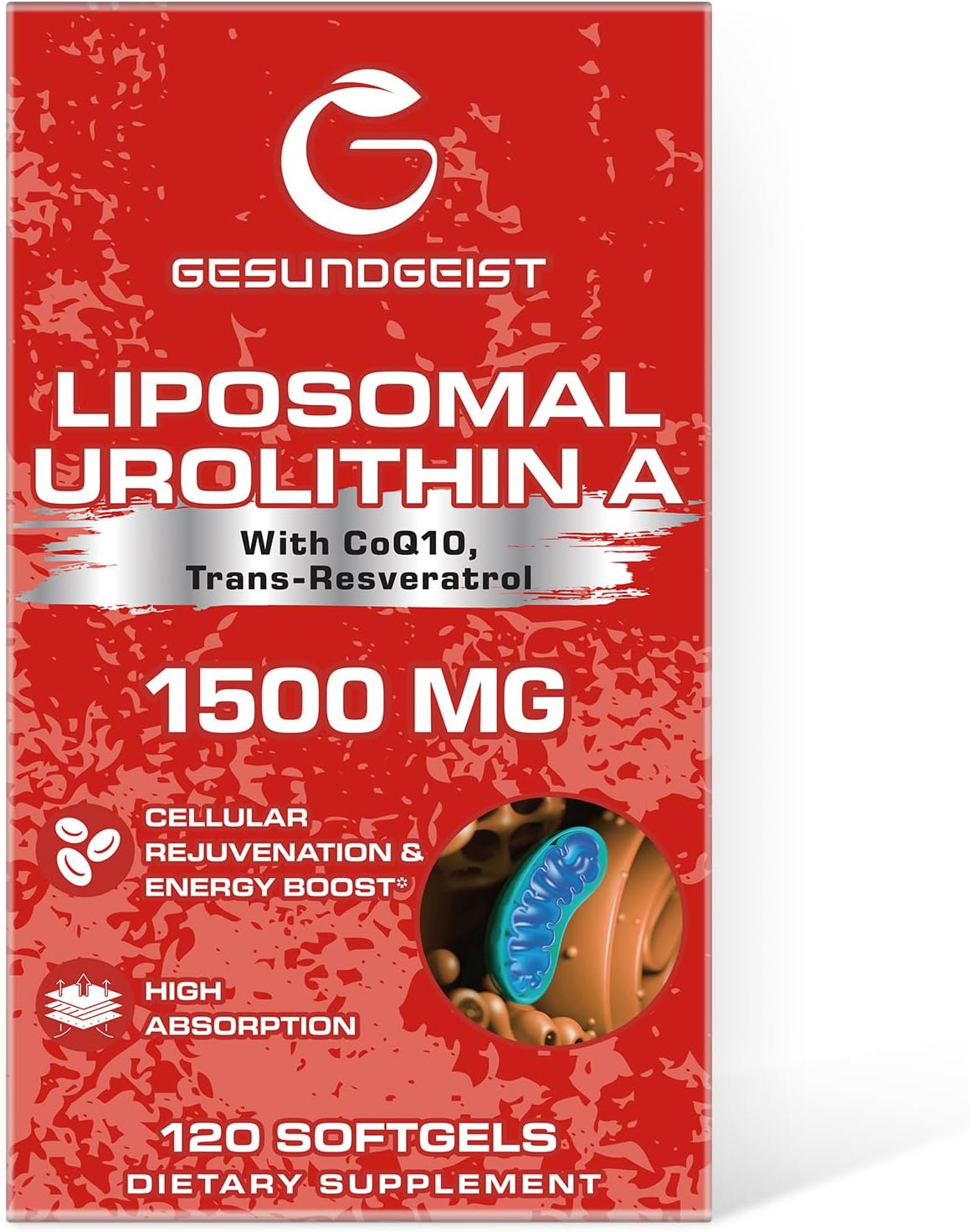 Urolithin A 1500mg 120 Softgels J1203