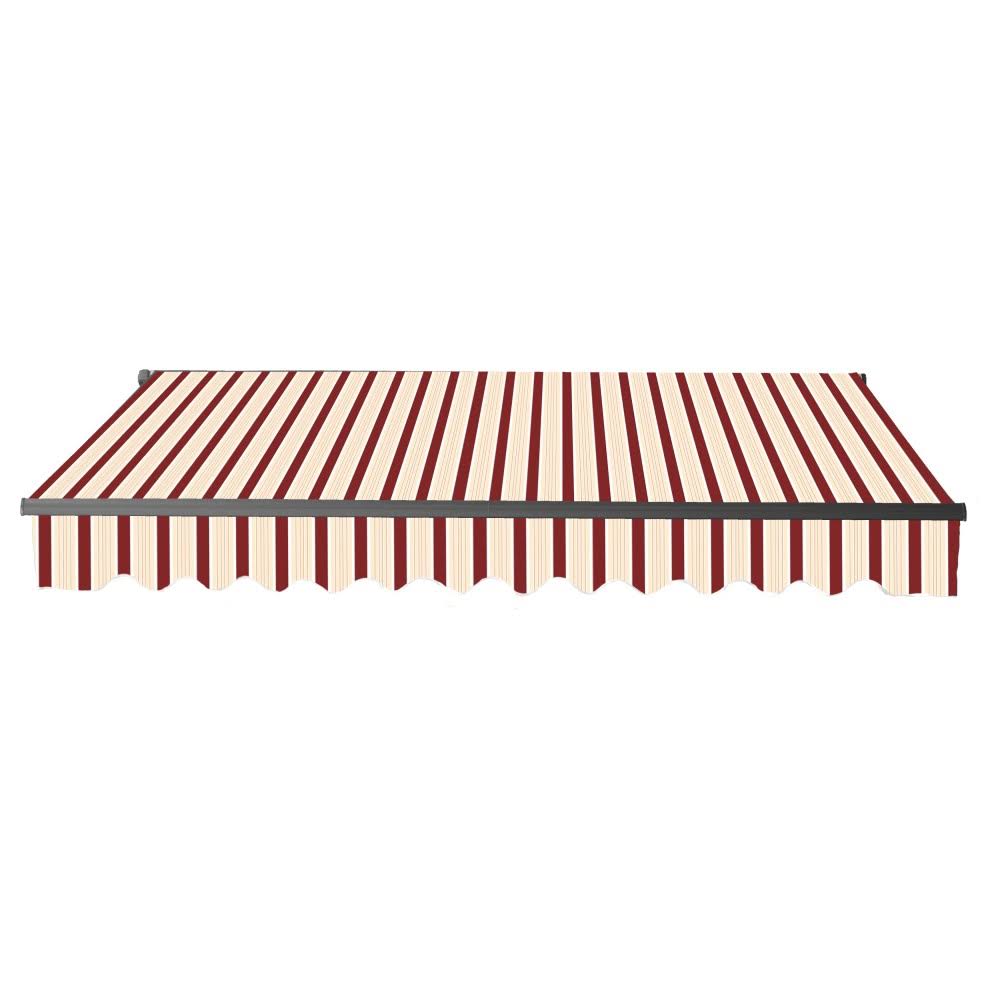 Black Frame Retractable Patio Awning 10 x 8 Feet V87930