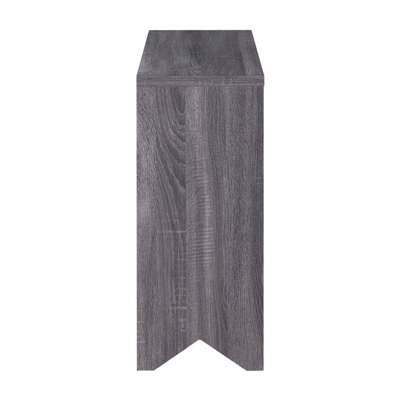 Distressed Gray Wood Accent Storage Cabinet Y71786