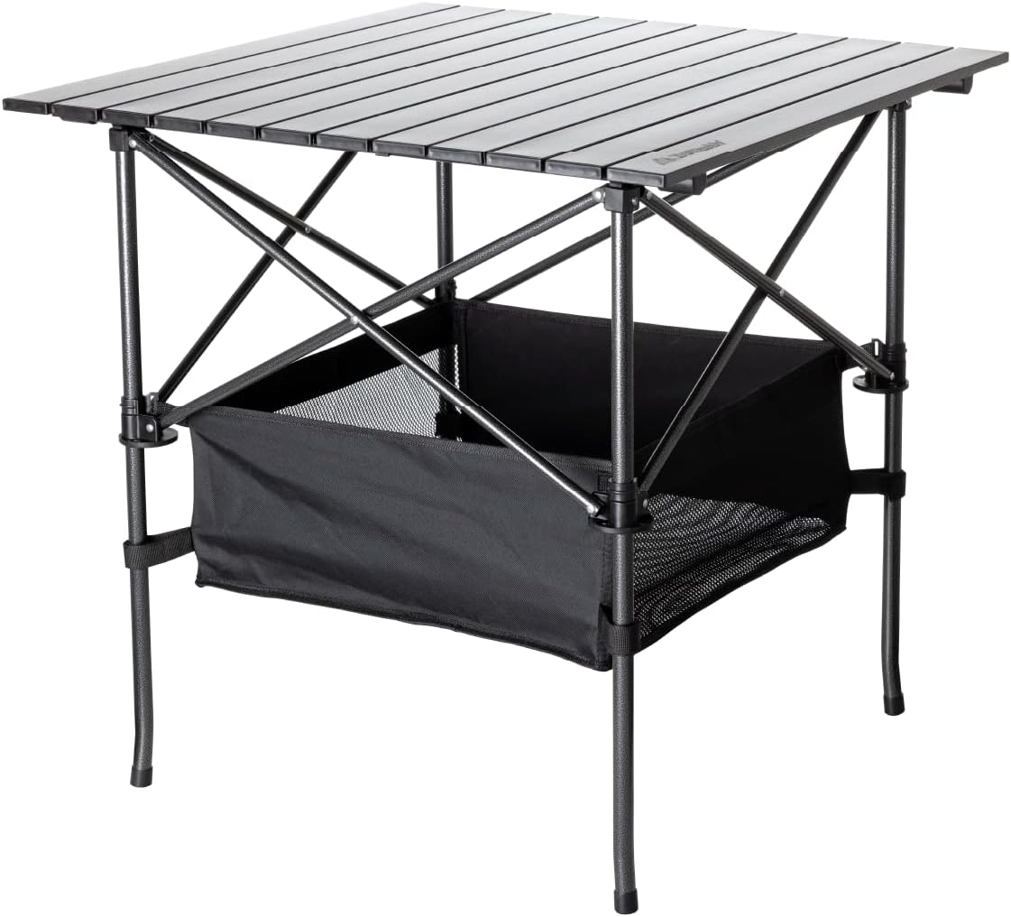 Aluminum Folding Camping Table with Carry Bag, 28in x 28in x 28in U296