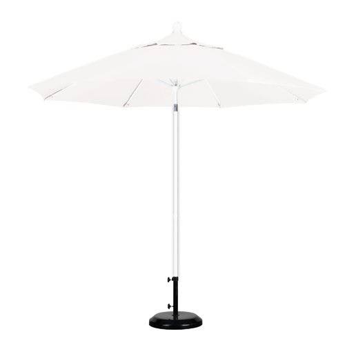 White Olefin Fiberglass Market Umbrella Q690