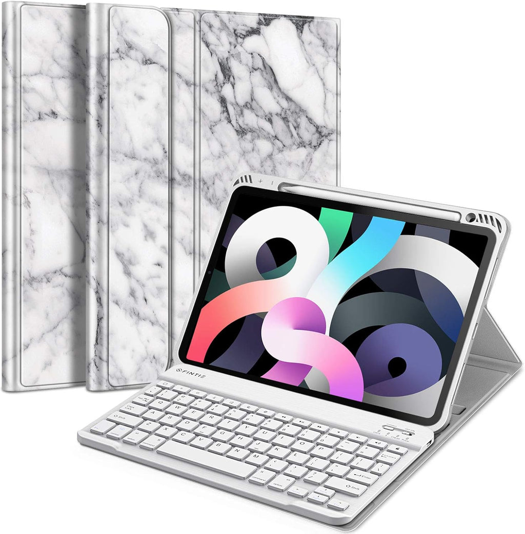 Green Keyboard Case for iPad Air 4th Generation 10.9 Inch 2020 with Detachable Bluetooth Keyboard P26934