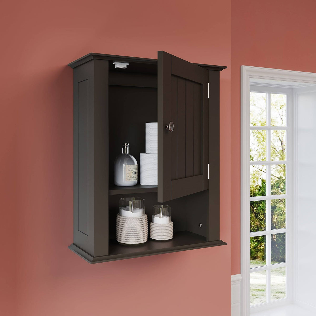 White One Door Wall Cabinet M622826