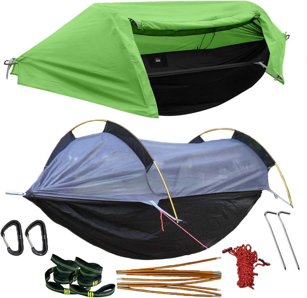 Camping Hammock with Net and Rainfly Cover T777