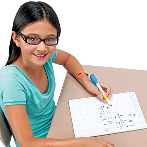 Two-Sided Dry Erase Board Set, 12” by 9” (Set of 6) L65037