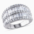 Sterling Silver Cubic Zirconia Cocktail Ring Y658