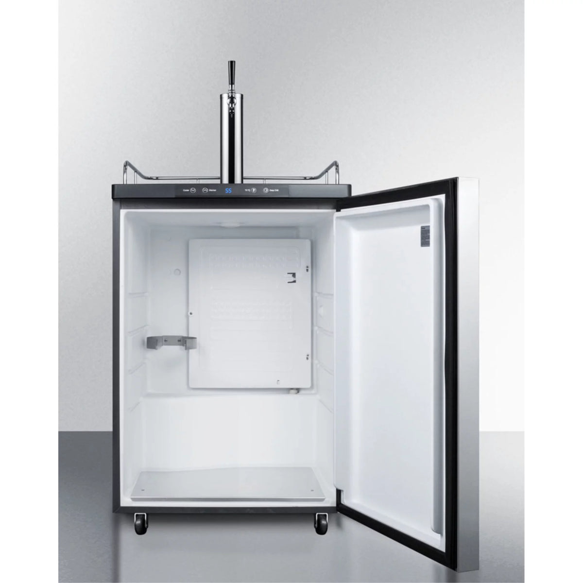 Built-in Beer Dispenser with Digital Thermostat and Stainless Steel Door T444