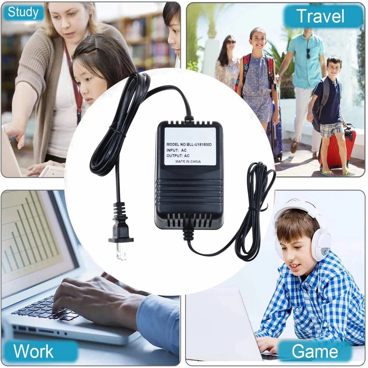 Compatible AC-AC Power Adapter H37950