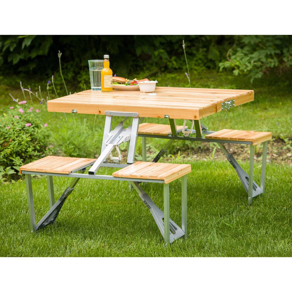 Wood Folding Picnic Table O540