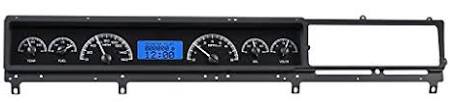 Analog Dash Gauges System Kit Silver Alloy Red Q9604